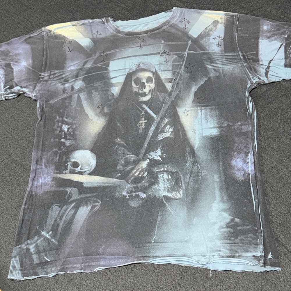 Affliction Gray Graphic Tee